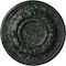 Ekena Millwork Odessa Ceiling Medallion (Fits Canopies up to 2 1/2"), 7 1/2"OD x 1 1/8"P, Painted Turtle Crackle CM07ODPTC - alternate 1